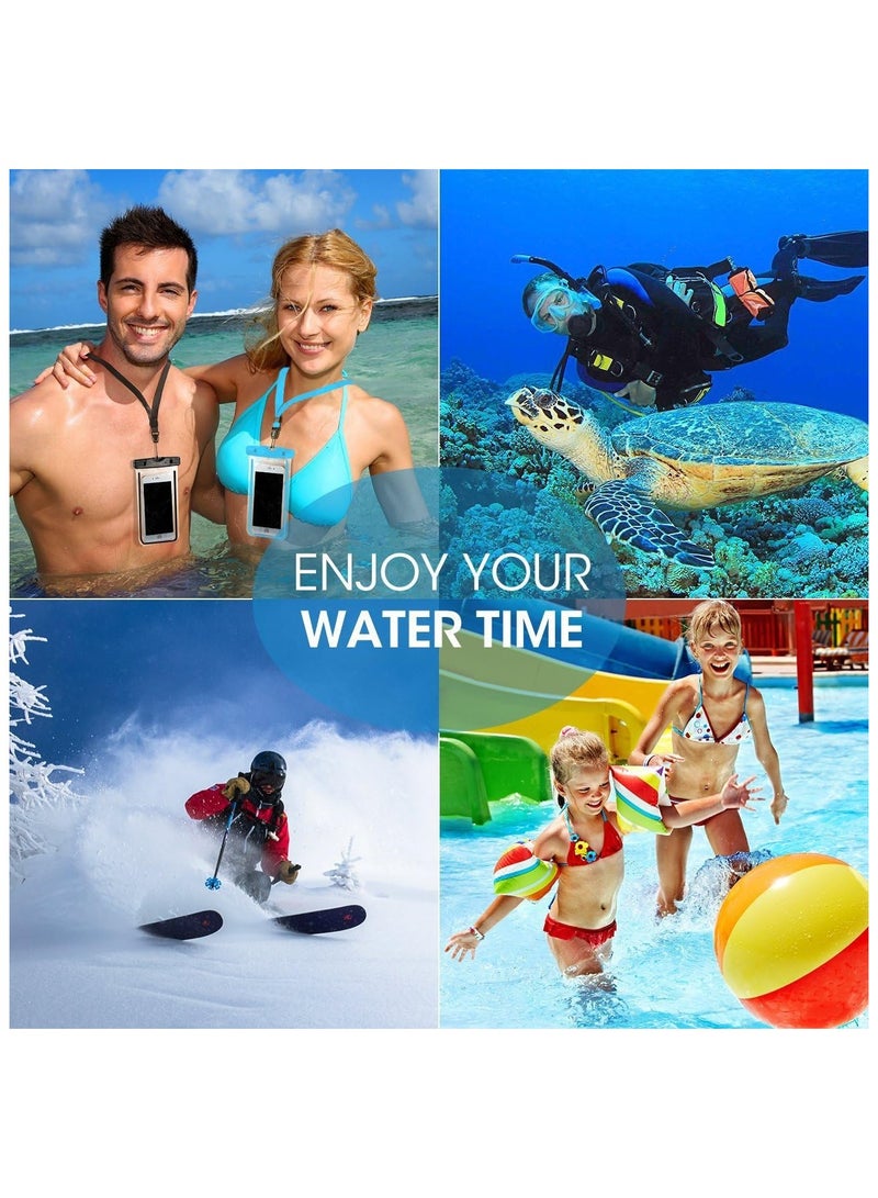 Digipace Universal Waterproof Phone Pouch, Lanyard Dry Bag Case, up to 16.5 cm, for Pool, Beach, Kayaking, Travel - Image 4