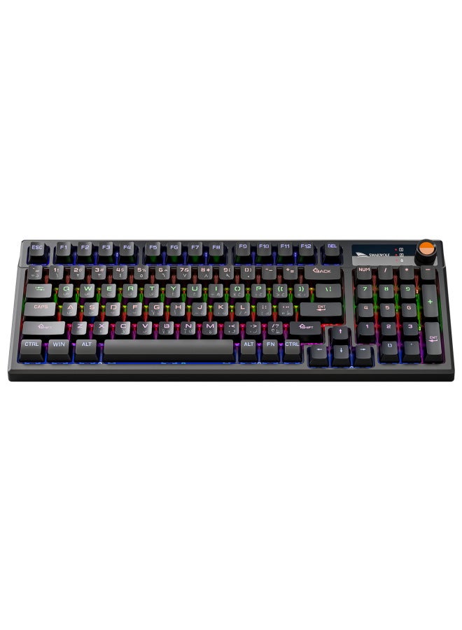 Smai Wolf Sk15 Green Shaft Mechanical Keyboard Foreign Language Russian Thai Arabic Korean Spanish