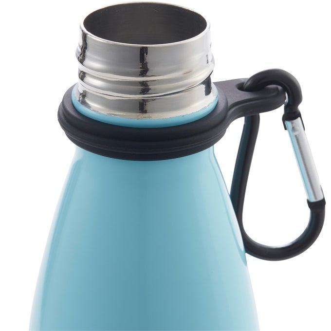 SILICONE WATER BOTTLE CARRIER WITH CARABINER 2 PACK