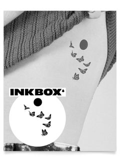 Inkbox Temporary Tattoos, Semi-Permanent Tattoo, One Premium Easy Long Lasting, Water-Resistant Temp Tattoo with For Now Ink - Lasts 1-2 Weeks (Butterfly Sun)