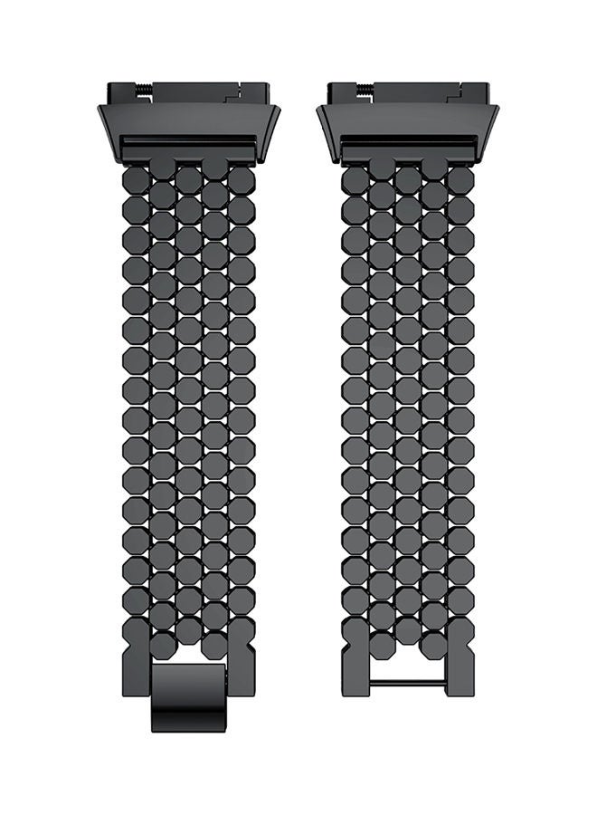 Replacement Bracelet Strap For Fitbit Ionic Black - Image 2