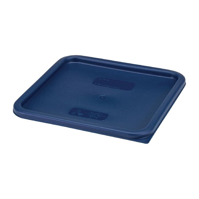 Cambro SFC12453 CamSquares Lid for 12, 18 & 22-Quart Food Storage Containers, Polyethylene, Midnight Blue, NSF - Image 4