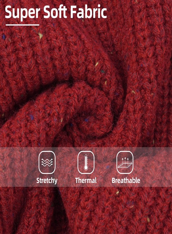 بوماي بوريتي سترة للكلاب من بوميبوريتي - سترة محبوكة بدون أكمام قابلة للتهوية مع ياقة عالية مطاطية، تصميم منقط مرح للجراء، زي جرو رائع، مقاس XS، أحمر - Image 3