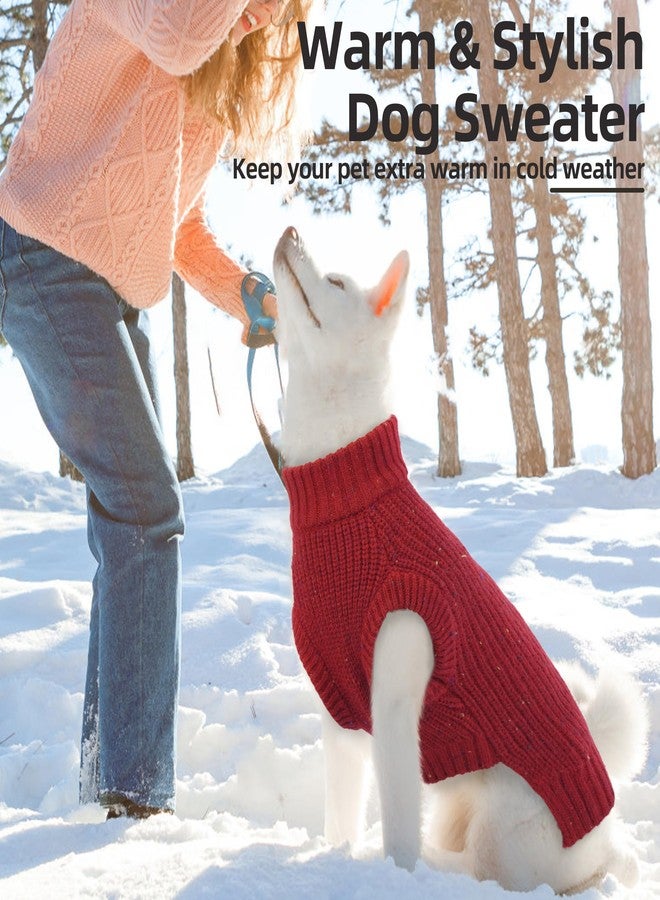 بوماي بوريتي سترة للكلاب من بوميبوريتي - سترة محبوكة بدون أكمام قابلة للتهوية مع ياقة عالية مطاطية، تصميم منقط مرح للجراء، زي جرو رائع، مقاس XS، أحمر - Image 4