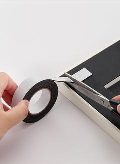 LAWAZIM Snail Double Sided Mounting Tape -6 Piece 1.8cmx2m- Waterproof Weather-Resistant Removable Reusable Heavy Duty High-Tack Black Double Faced Adhesive Tape for Home Improvement Crafting and DIY Projects  - Image 4