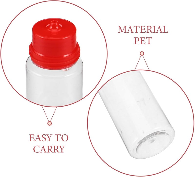 20Pcs Plastic Squeeze Bottles - 100ml/3.4oz Refillable Dispensing Containers with Graduated Cap for Liquid Chemicals - Lab Sample Empty Bottles for Travel - Image 3