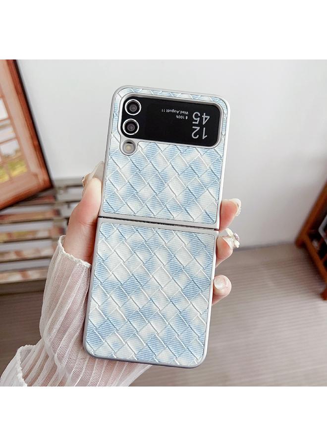 S-TOP Case For Samsung Galaxy Z Flip3 5G Colorful Woven Pattern Full Coverage Phone Case - Image 2