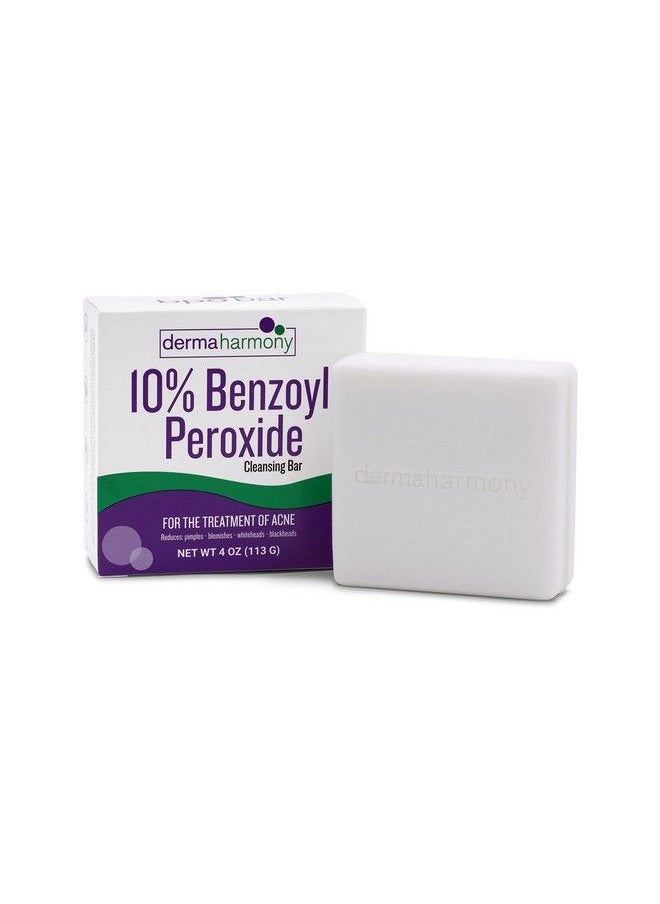 Dermaharmony - صابون تنظيف يحتوي على 10% من بيروكسيد البنزويل لعلاج حب الشباب (4 أونصة) - Image 1