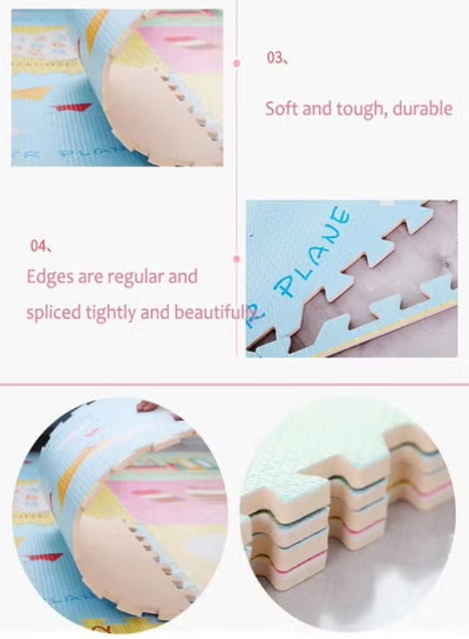 Baby Play Mat,4 Pcs Soft EVA Baby Play Mat – Alphabet Puzzle Floor Mat for Kids, Tummy Time & Crawling Mat, Double-Sided Water-Resistant Foam Mat for Infants & Toddlers, Indoor & Outdoor Use, 60×60cm - Image 2