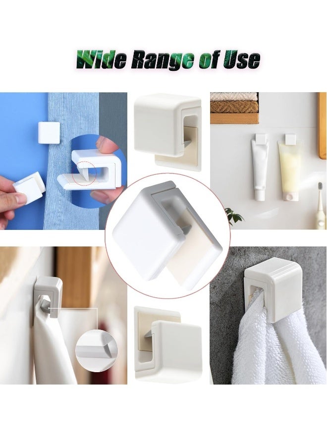 Shower Curtain Splash Clips, 12 Pcs Self Adhesive Shower Curtain Clips, Self Adhesive Shower Curtain Weight Clip, for Shower Hanging Camper Home Decoration Indoor and Outdoor  - Image 3