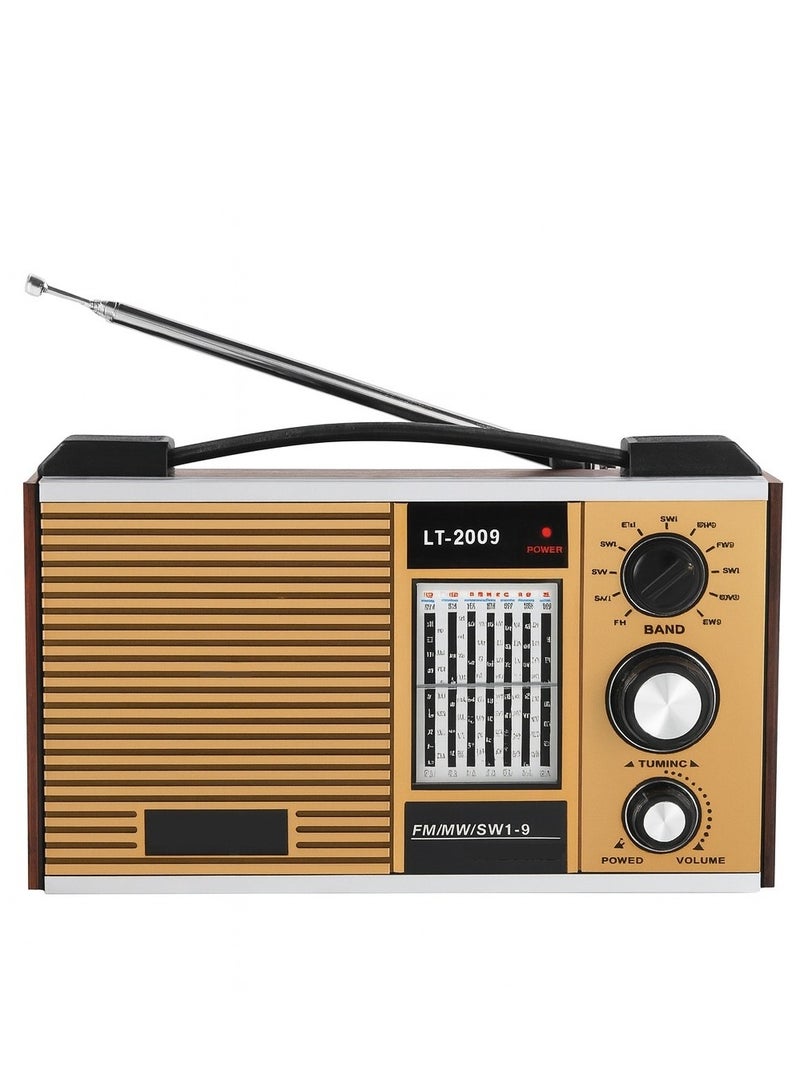 ليوتيك راديو محمول ليوتك LT-2009 بـ11 موجة تشغيل و بطاريه مزدوجة - منفذ سماعة رأس - سوار يد مدمج