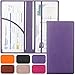 LumiMokki Premium Car Registration Insurance Card Holder with Magnetic Shut Vehicle Glove Box Car Organizer For Documents Cards License Purple - Image 2