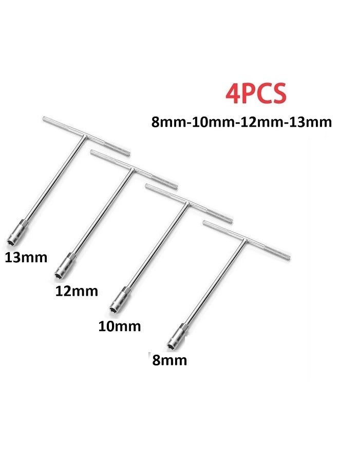 4 Pcs Hex T-Socket Spanner Set for Automobiles/Bike/Car Repair Tools Kit Socket Set (Pack of 4)