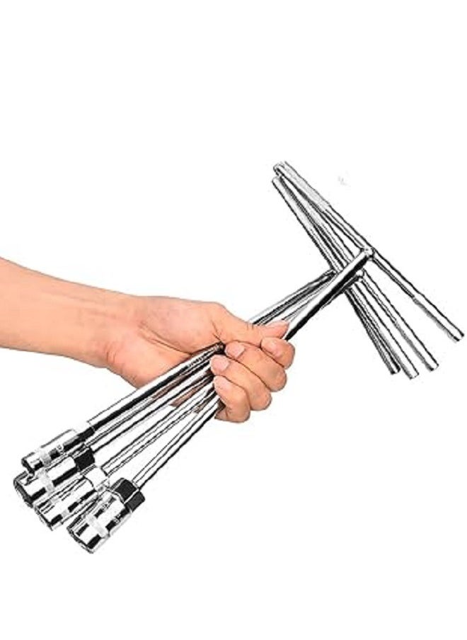 4 Pcs Hex T-Socket Spanner Set for Automobiles/Bike/Car Repair Tools Kit Socket Set (Pack of 4)