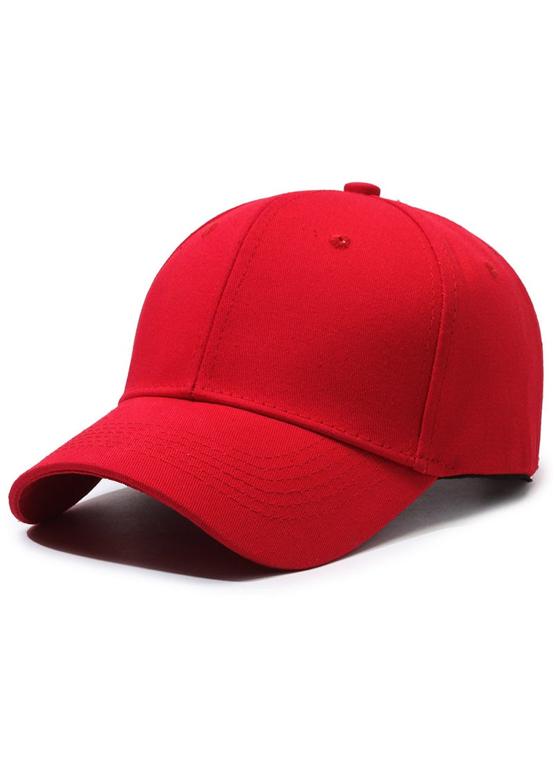 Generic Fashion Unisex Baseball Cap Casual Hip-Hop Sun Hat Big Red 