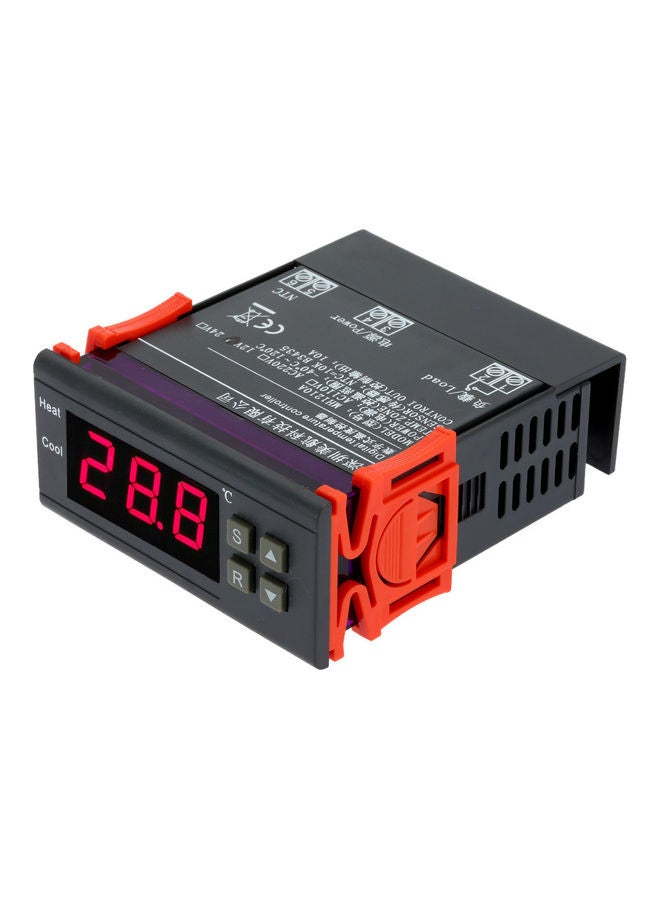 نيبمينينت جهاز تحكم 10 أمبير رقمي للتحكم بدرجة الحرارة ومزود بجهاز استشعار لون برتقالي-لون أسود - Image 1