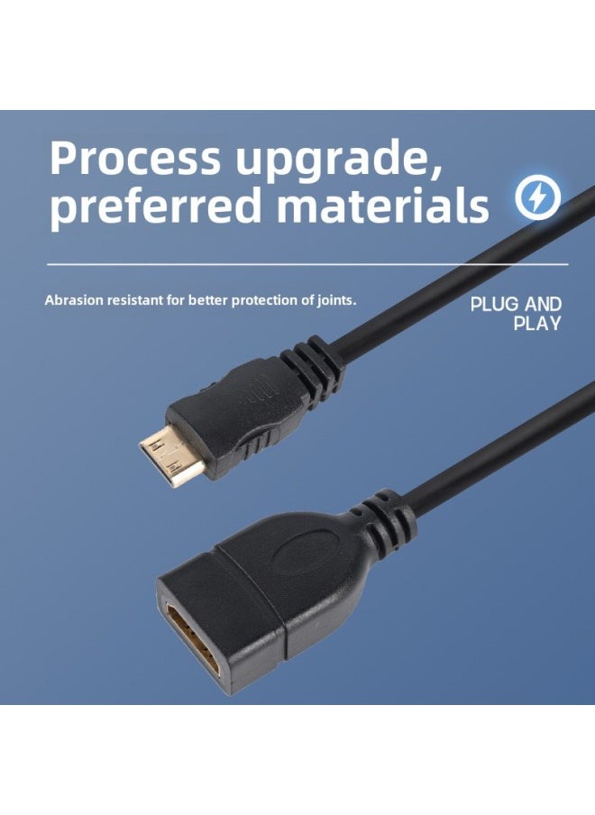 Generic Mini Hdmi To Hdmi Extension Cable For Camera Game Console Screen Mini Hdmi To Hdmi Female-Color:2m Mini Hdmi To Hdmi Extension Cable 4k Version  - Image 2