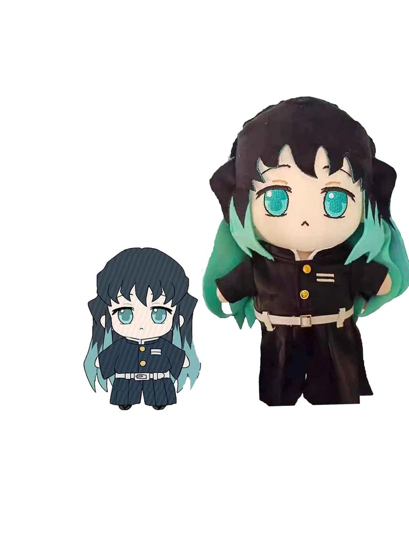 tokito Muichiro - 9.8inch Cartoon Anime Character Plush Toy Tokitou Muichiro Figure Cute Soft Pillow Cosplay Props for Kids Game Fans, - Image 5