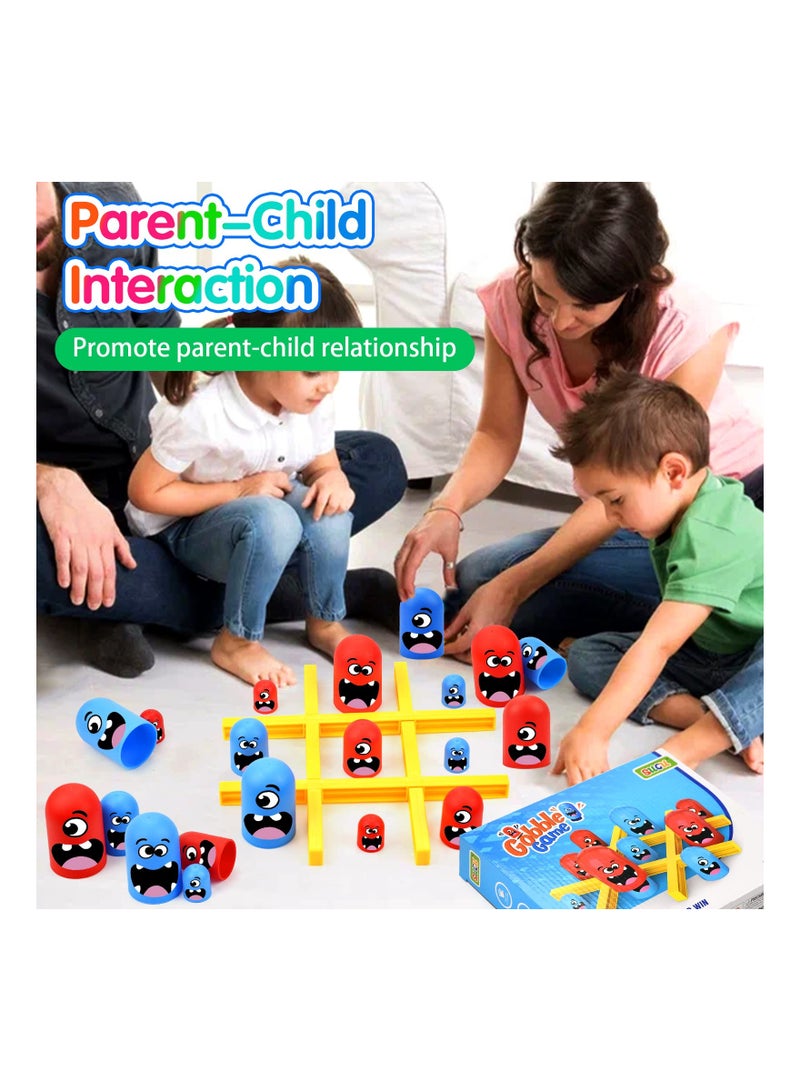 Excefore Big Eat Small Tic Tac Toe Game Set, Parent-child 2 Players Interactive Play Toys Board Game, Educational Family Toy Games, Classic Game Home Decor - Image 5