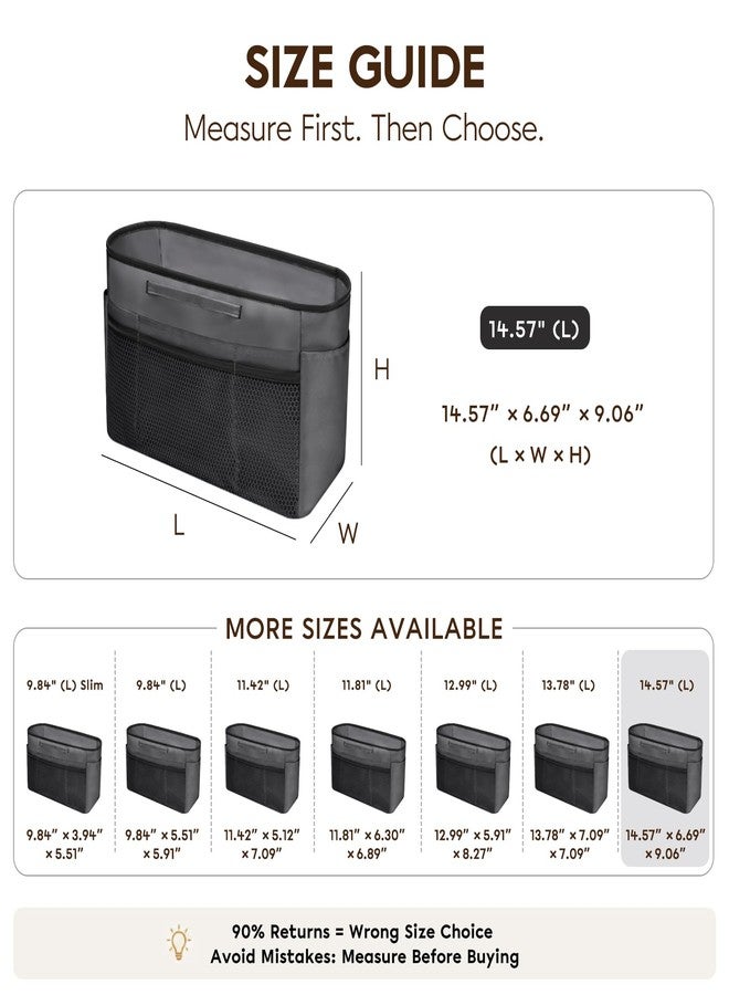 GIVLEFLY Tote Organizer Insert with Multiple Pockets Extra Large zipper purse dividers with Handle(36,Dark Grey) Lightweight Purse Liner with Cup Holder Fit for Saint Louis Large, Neverful and More - Image 4