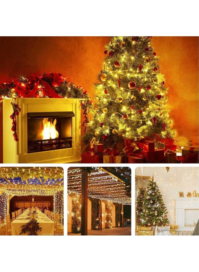 بكرة الليد الخامة البلاستيك فيشة انوار اصفر  بجهاز المود المقاس: 45 متر - Image 2