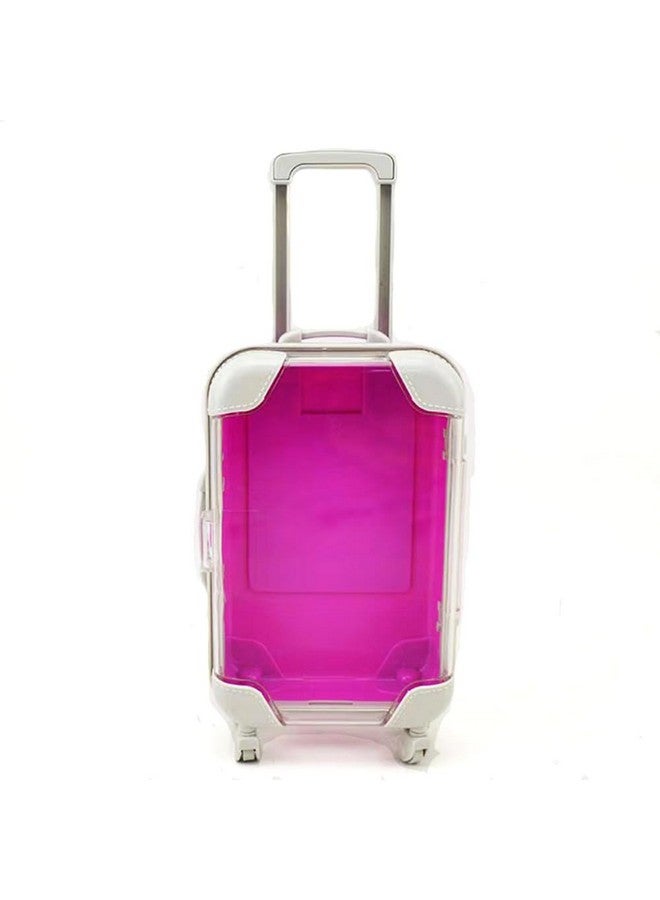 YiQiYi YiQiYi Fake Eyelash Organizer Case Eyelash Extension Mini Suitcase Lashes Organizer Packing Makeup Container Luaage Box for Women Travel 2 Eyelash Tray (Purple) - Image 2