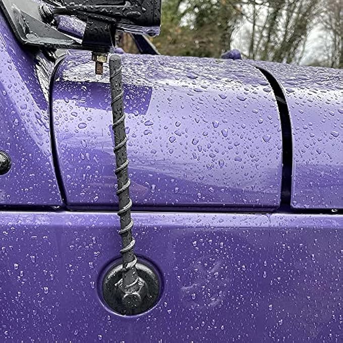 VOFONO Jeep Antenna  Fits Wrangler Gladiator Jk Jl Jt Unlimited Rubicon Sahara 20072023 8 Inch Replacement Antenna - Image 4