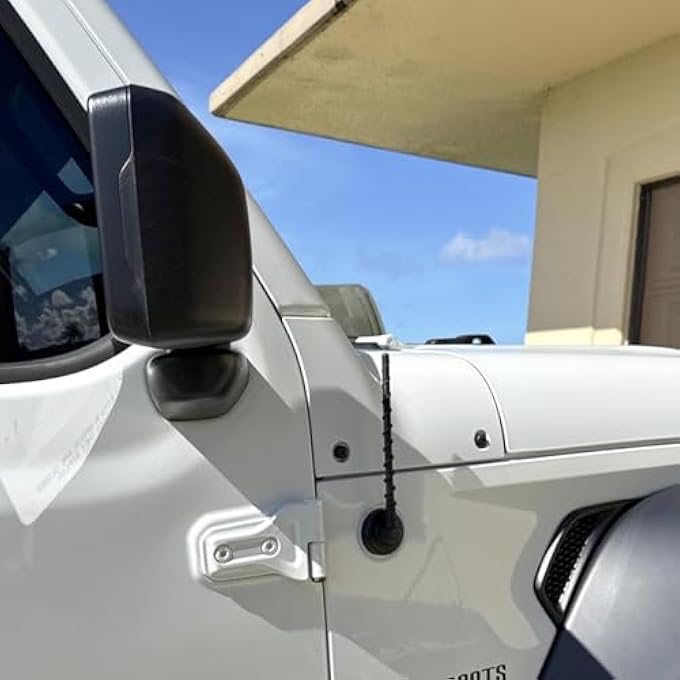 VOFONO Jeep Antenna  Fits Wrangler Gladiator Jk Jl Jt Unlimited Rubicon Sahara 20072023 8 Inch Replacement Antenna - Image 1
