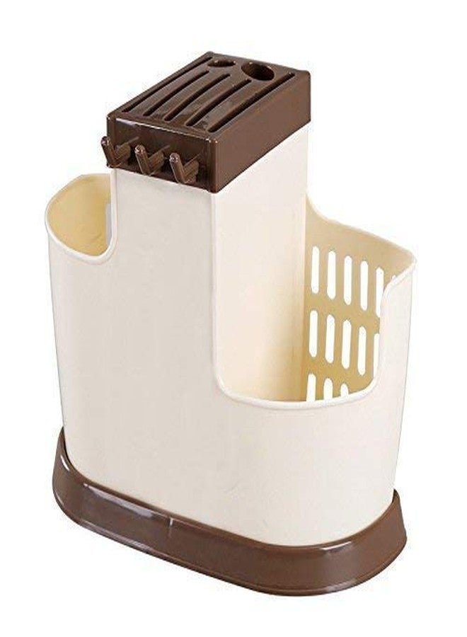 Vroxy Multi Functional Plastic Cutlery Holder Stand Kitchen Drainer Basket Water Draining Tray Organizer for Kitchen Accessories (1Pcs) - Image 5