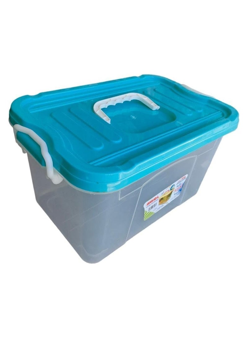 خورشيد بلاست صندوق تخزين بلاستيكي شفاف مع غطاء موديل أميرة صغير - Image 2