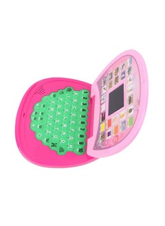 NIBEMINENT Kids Laptop Educational Learning LED Screen Portable Handle Computer Toy for Children Pink  - Image 3