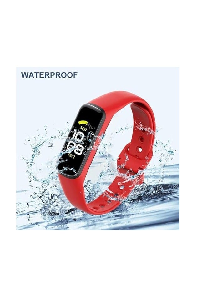 حزام متوافق مع Samsung Galaxy Fit 2 للنساء والرجال ، سوار معصم رياضي من السيليكون الناعم للتنفس قابل للتعديل - Image 2