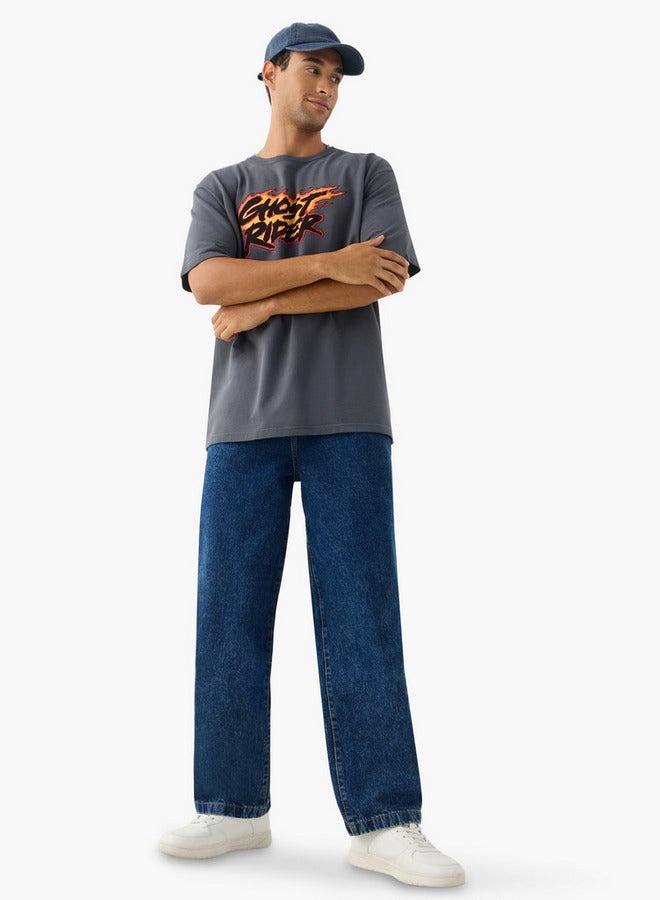 اس بي كاركترز تيشيرت سب كاركترز مغسول - Image 2