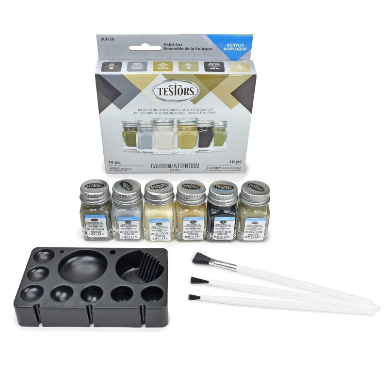 Testors Camo Acrylic Paint Set Multicolor