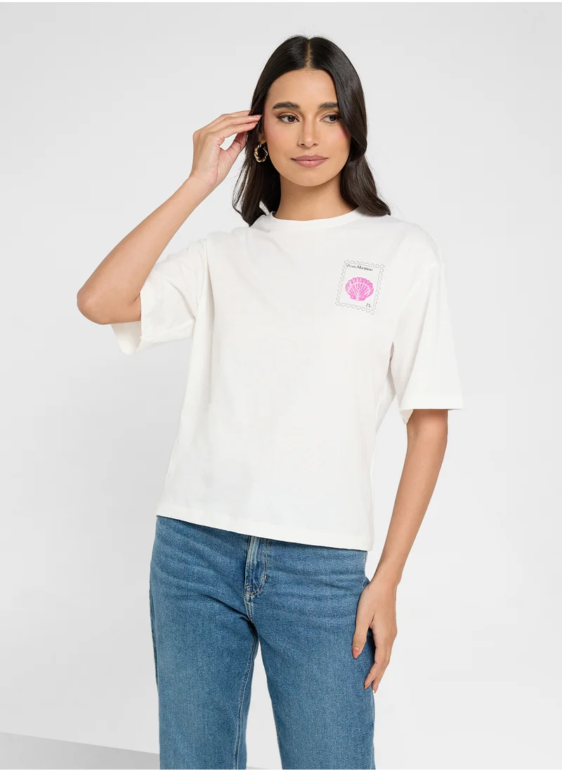 VERO MODA Vmtrine Thilde Short Sleeve T-Shirt