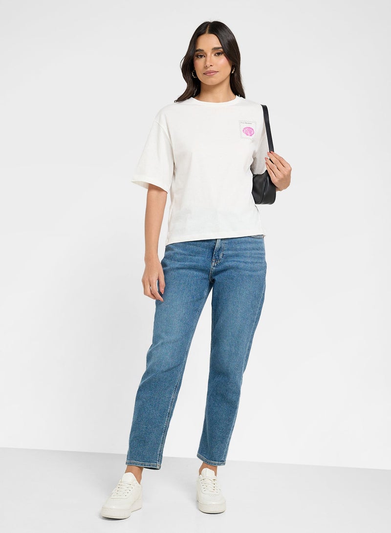 VERO MODA Vmtrine Thilde Short Sleeve T-Shirt - Image 4