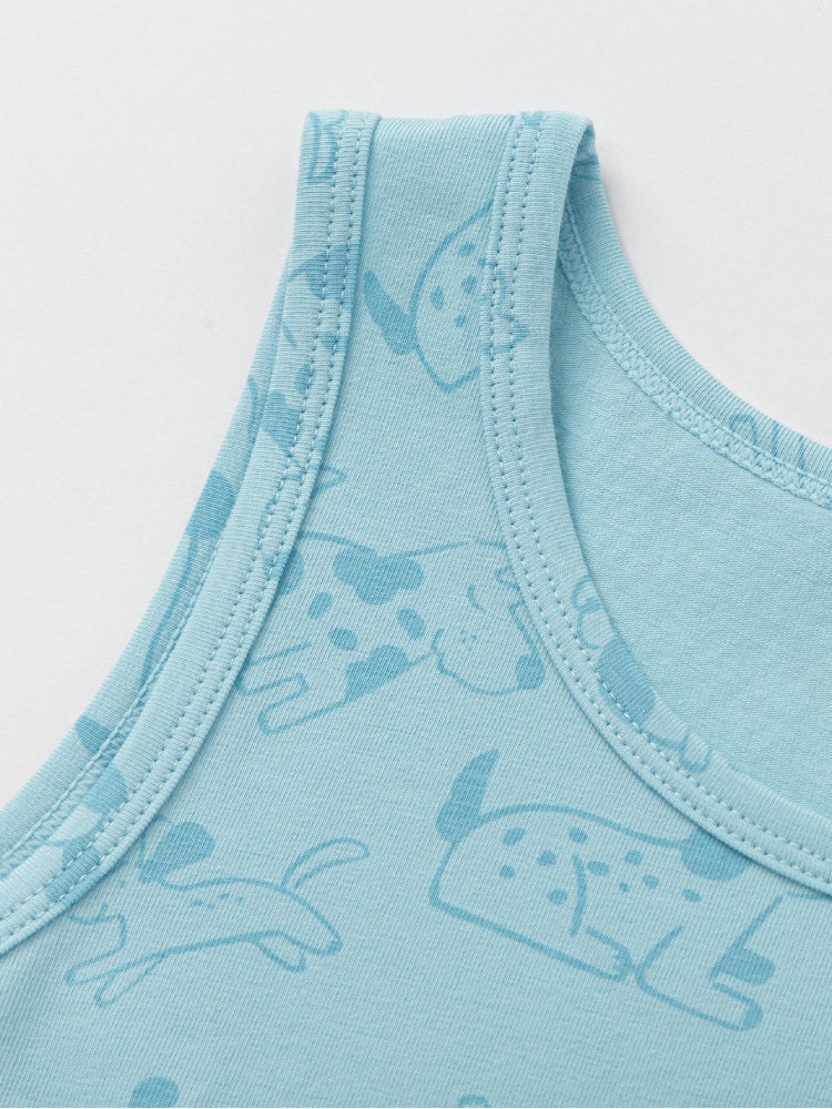 بالابالا طقم فانيلات قطنية بدون أكمام من قطعتين للأولاد - Image 3