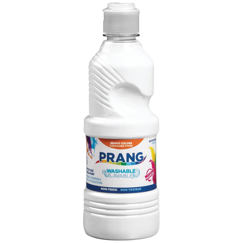 Prang Washable Tempera Paint, White, 16 Oz., 1 Count - Image 1