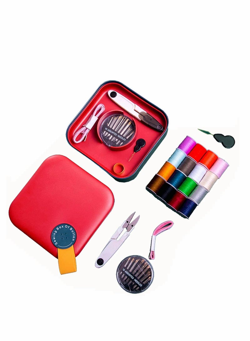 Excefore Sewing Kit, Sewing Kit for Adult, Sewing Kit for Home, Sewing Kit Box for Easy Carrying and Storage,Suitable for Student,Travel,Home Sewing Set for Beginners, Blue - Image 2