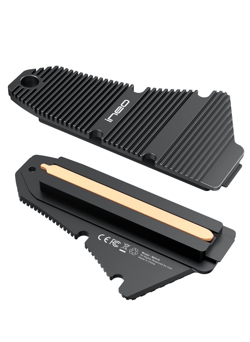 Excefore PS5 Dust-Proof Heatsink, SSD Heatsink for Playstation 5 Internal PCIe M.2 NVMe Gaming Memory, Magnesium Aluminum Alloy Designed with Pure Copper Strip  - Image 1