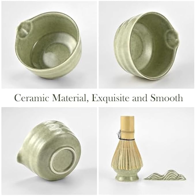 NIUB Matcha Set 8 Pcs Japanese Matcha Bowl Set With Whisk And Tea Scoop  Traditional Matcha Kit For Authentic Matcha Preparation Perfect For Gift - Image 2