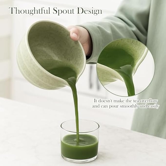 NIUB Matcha Set 8 Pcs Japanese Matcha Bowl Set With Whisk And Tea Scoop  Traditional Matcha Kit For Authentic Matcha Preparation Perfect For Gift - Image 3