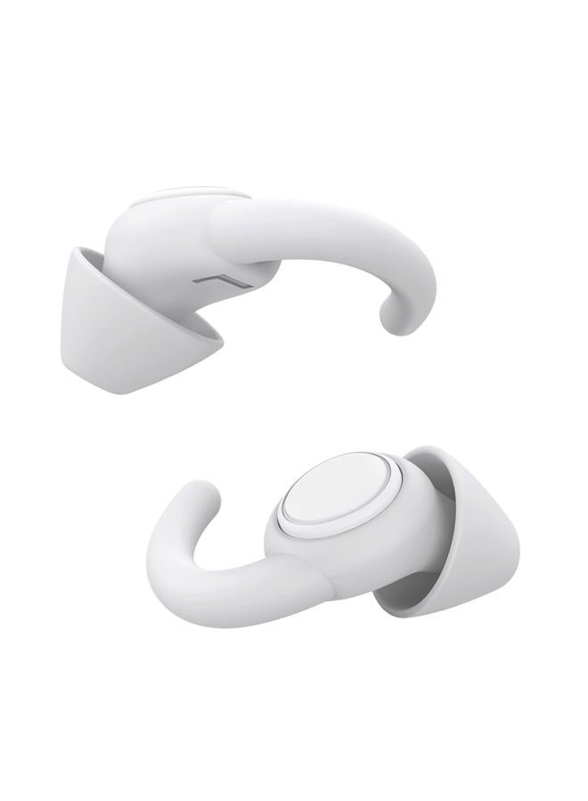 Afflatus Ear Plugs for Sleep, Silicone Ear Plugs for Sleeping Noise Cancelling Reusable, 2 Sizes S/L, Comfortable Earplugs for Sleep, Noise Cancelling, Snoring, for Adults(Light Grey) - Image 1