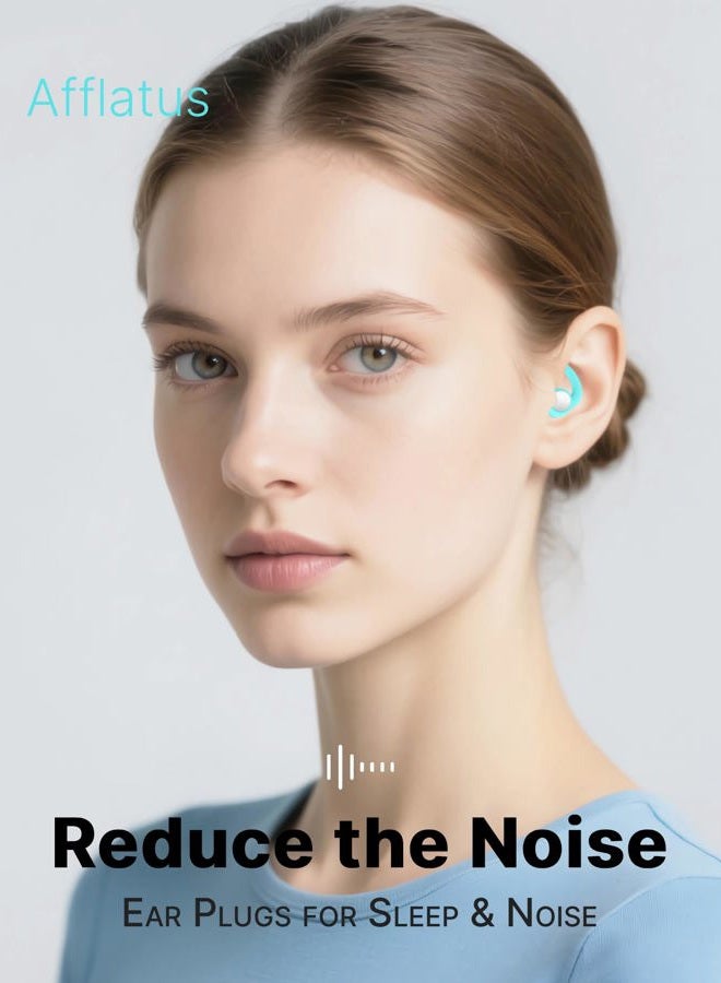 Afflatus Ear Plugs for Sleep, Silicone Ear Plugs for Sleeping Noise Cancelling Reusable, 2 Sizes S/L, Comfortable Earplugs for Sleep, Noise Cancelling, Snoring, for Adults(Light Grey) - Image 2