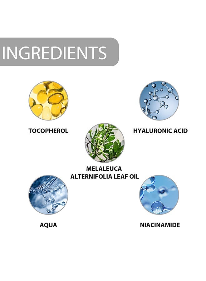إيلهو كريم مرطب مضاد لحب الشباب، كريم مرطب للوجه للبشرة المعرضة لحب الشباب، كريم وجه للتحكم في حب الشباب بحمض الهيالورونيك والنياسيناميد، كريم لإزالة حب الشباب للترطيب، عناية بالبشرة للبشرة الحساسة 50 جرام - Image 5
