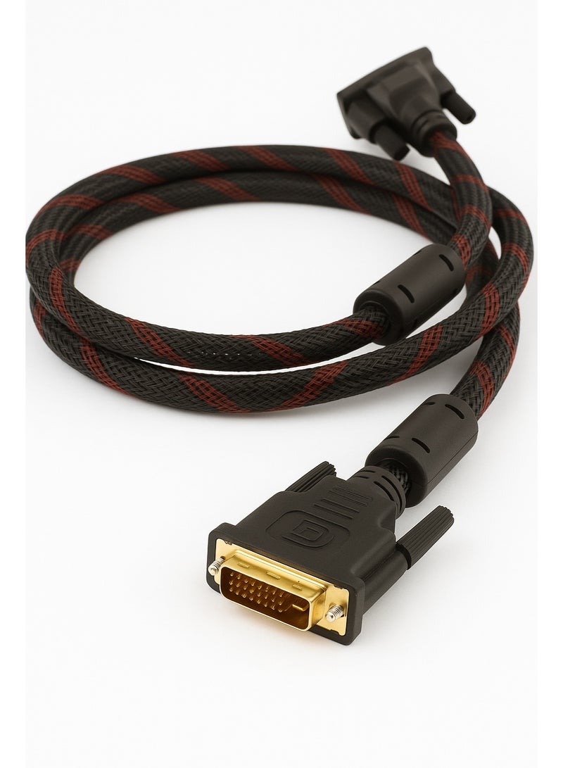 فوجيشكا كابل 24+1 DVI إلى DVI بطول 3 متر – لنقل الفيديو عالي الدقة – متوافق مع الشاشات وأجهزة الكمبيوتر والتلفزيون  - Image 4