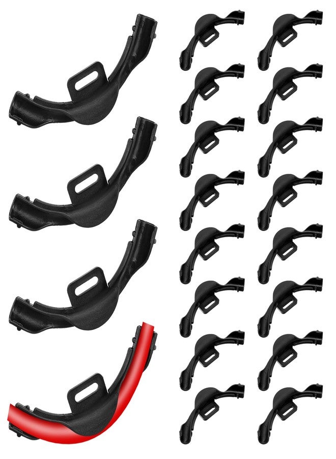 Tobeelec 20 Pcs 3/8" - 1/2" Pex 90 Degree Elbow Plastic Tubing Bend Support Black Pex Fittings Pex Clamps Tube Holder 1/2 Inch - Image 1