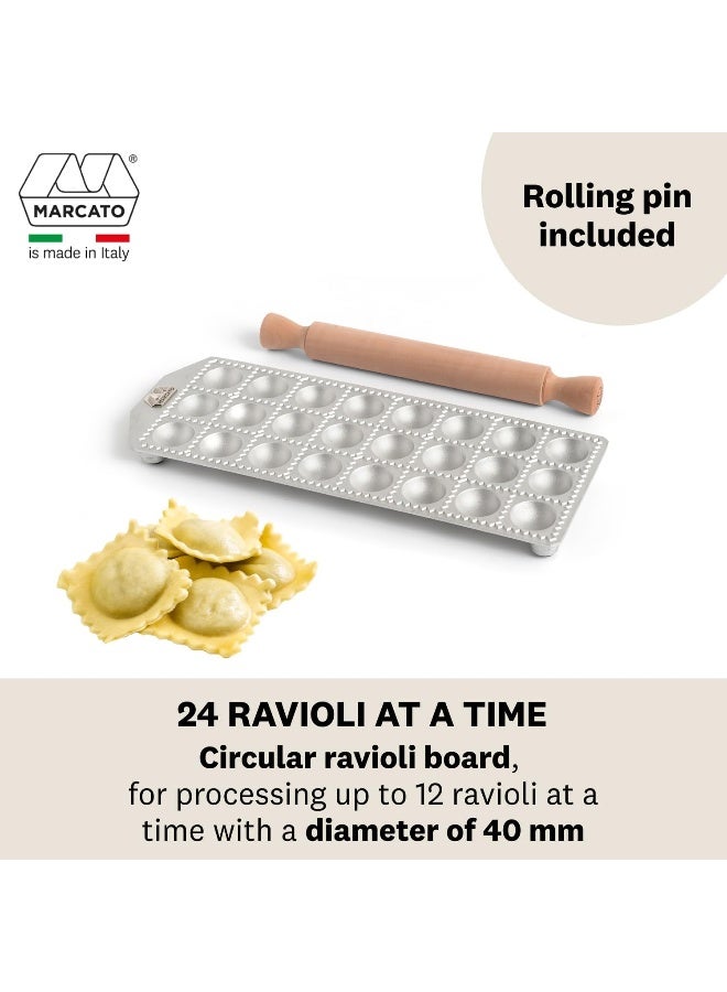 MARCATO Made in Italy 24 Round Agnolotti Ravioli Mold - Image 3