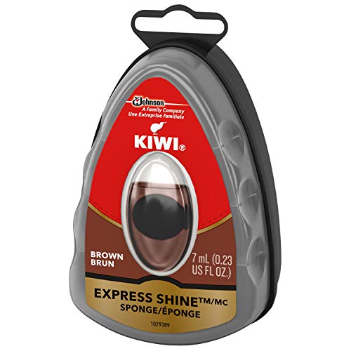 KIWI Express Shine, Instant Shine Sponge, Brown 0.23 oz (Pack - 1, Brown) - Image 1