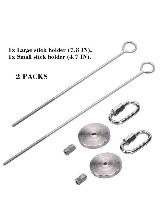 tutata Bird Food Holder, Bird Feeders, Stainless Steel Parrot Fruit Vegetable Stick Holder, Foraging Toy, Bird Treat Skewer, 2 Pack - Image 2